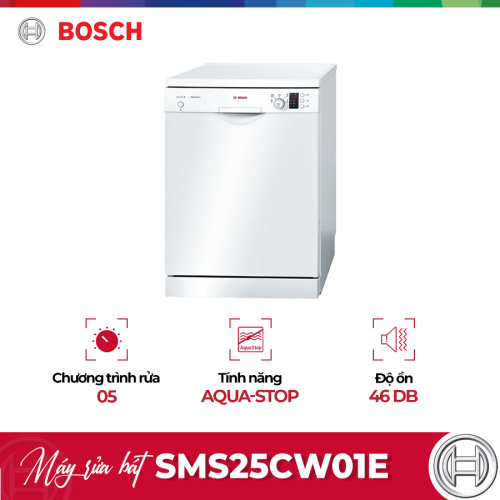 Máy rửa chén bát độc lập Bosch SMS25CW01E