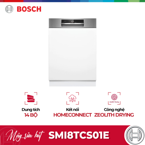 Máy rửa bát âm tủ Bosch SMI8TCS01E serie 8