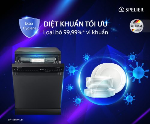 Máy rửa bát độc lập Spelier SP 16DWKT/B 5 3